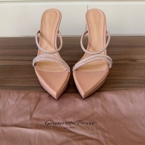Like New - Light Pink Gianvito Rossi Crystal Platforms